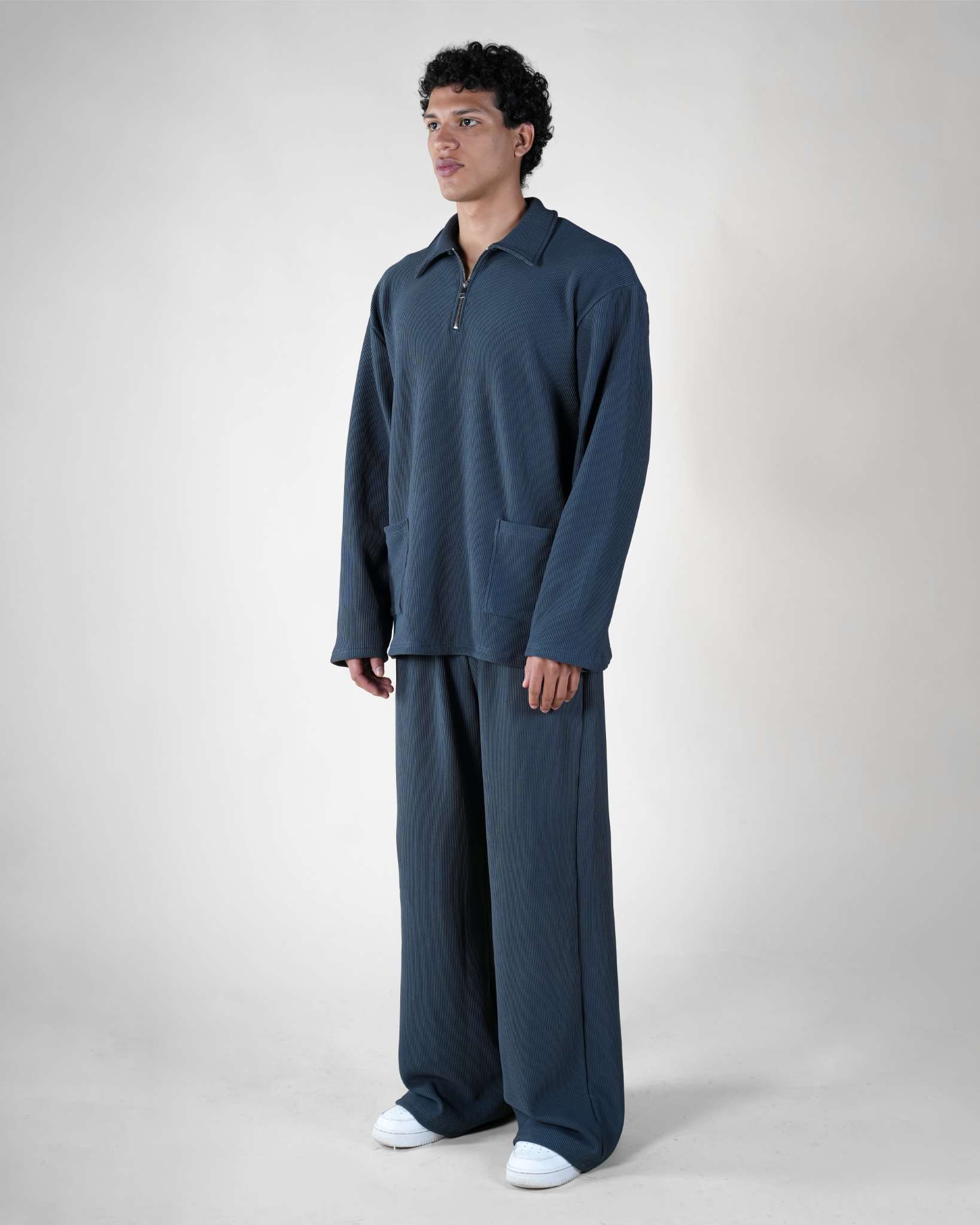 AXIS - Textured Half-Zip up Pullover