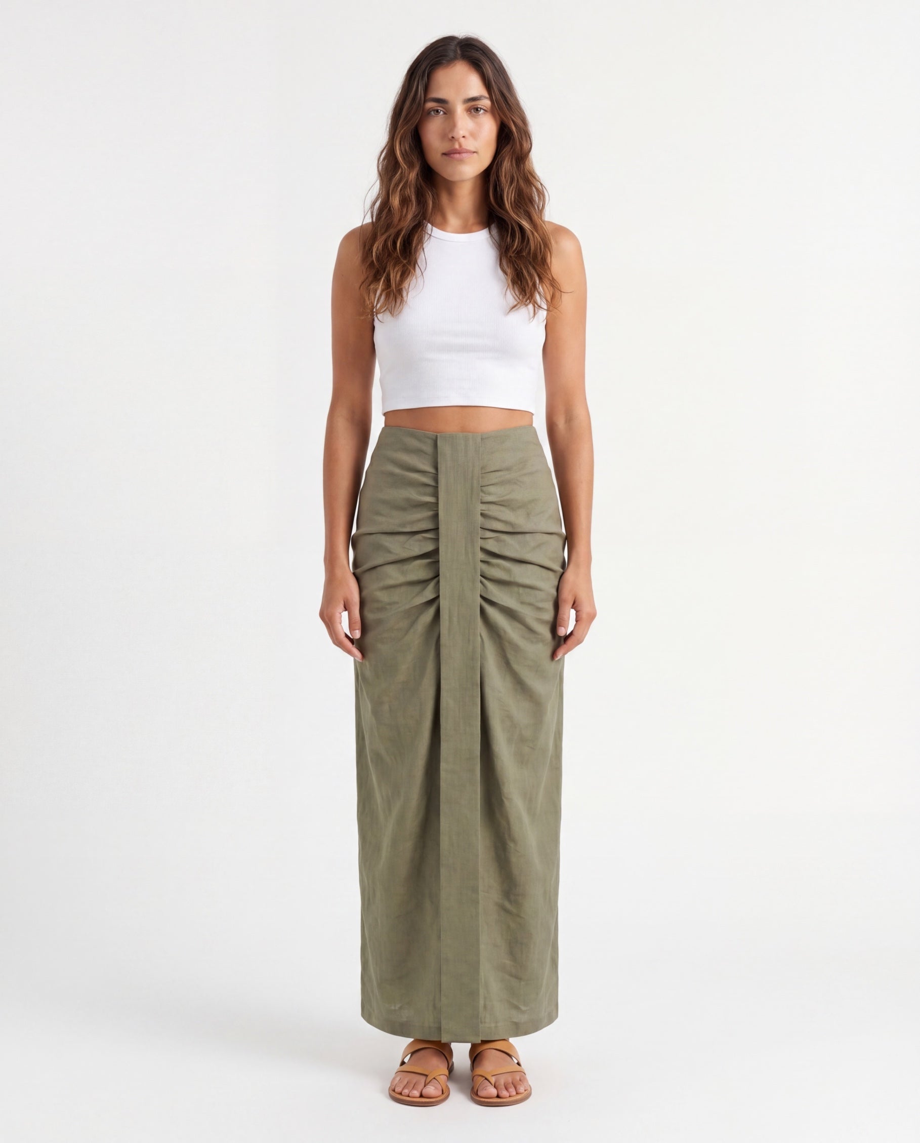 Draped Long Skirt